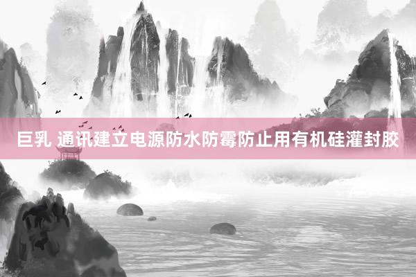 巨乳 通讯建立电源防水防霉防止用有机硅灌封胶